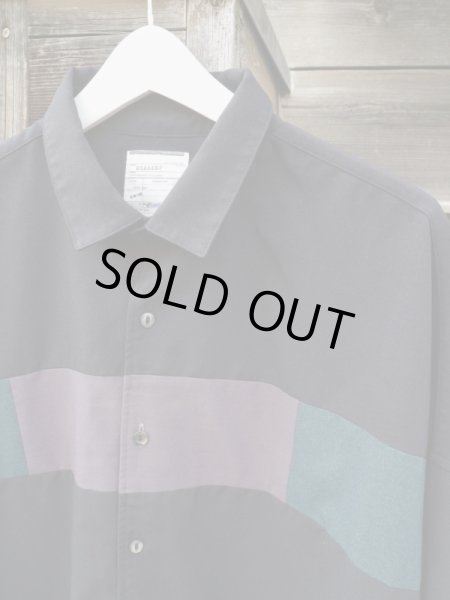 画像3: 【SHAREEF シャリーフ】SWITCHING L/S SHIRTS 切替デザインルーズシャツ (3)