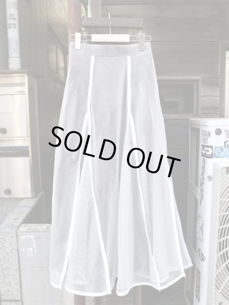 画像2: 【UN3D アンスリード】 パイピングメッシュスカート (2)