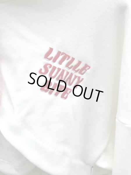 画像3: 【little sunny byte リトルサニーバイト】short logo hoodie ショート丈ロゴ刺繍パーカー (3)