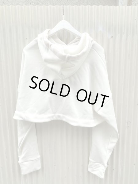 画像2: 【little sunny byte リトルサニーバイト】short logo hoodie ショート丈ロゴ刺繍パーカー (2)