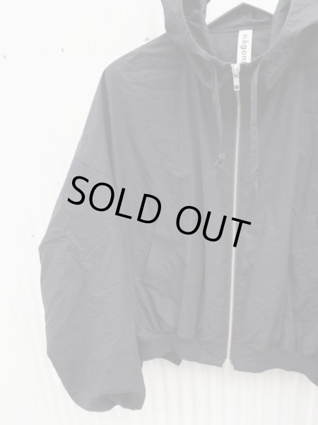 画像3: 【nagonstans ナゴンスタンス】シャーリングデザインハイネックフーディーブルゾン (3)