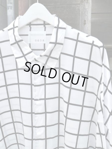 画像3: 【0658】格子柄オーバーサイズロングシャツ (3)