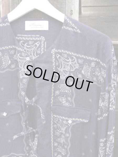 画像3: 【Azuma. アズマ】ペイズリー柄プルオーバーシャツ (3)