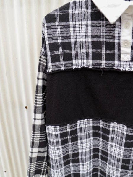 画像4: 【CANDY STRIPPER キャンディーストリッパー】CHECK SWITCHING POLO ワンピース (4)