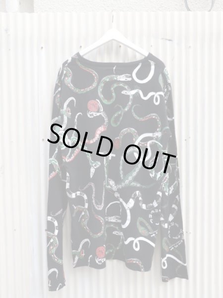 画像2: 【HIRO × さとうかよ ヒロ】スネーク総柄ビッグロンT 長袖カットソー (2)