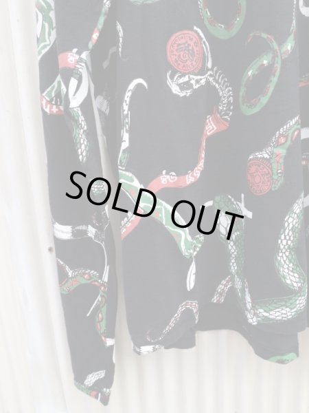 画像4: 【HIRO × さとうかよ ヒロ】スネーク総柄ビッグロンT 長袖カットソー (4)