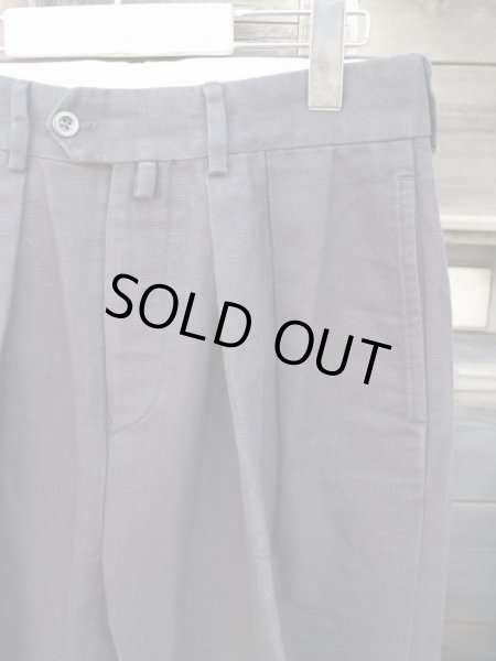 画像3: 【NEAT ニート】コットン×リネン地センタープレスパンツ トラウザーズ (3)