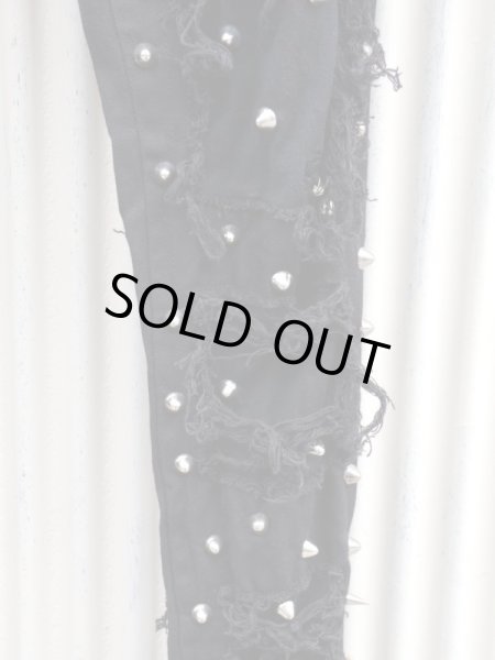 画像4: 【CHRISTIAN DADA クリスチャンダダ】スタッズ＆ダメージスキニーパンツ (4)