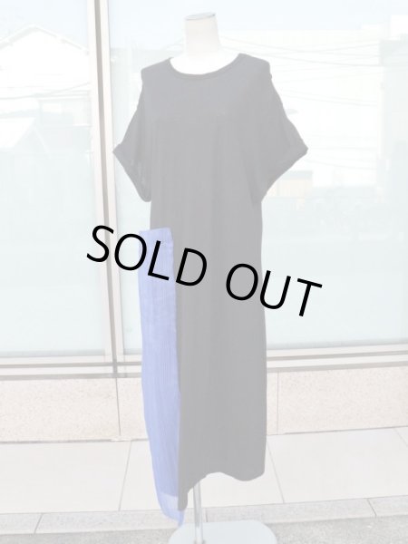 画像1: 【bedsidedrama ベッドサイドドラマ】pleats dress tee プリーツTシャツワンピース (1)