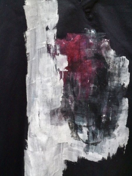 画像3: 【0658】ハンドペイントプルオーバービッグシャツ (3)