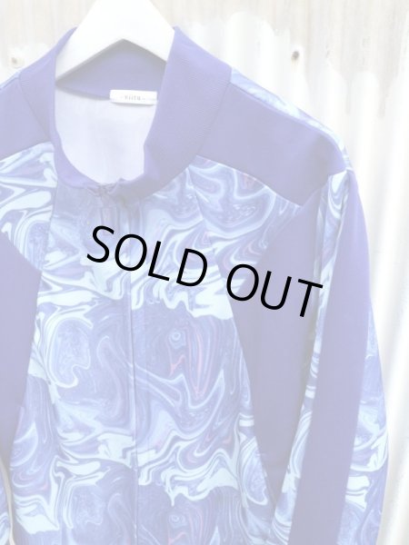 画像3: 【niitu ニーツ】Marble track top マーブル柄トラックジャケット ジャージブルゾン (3)
