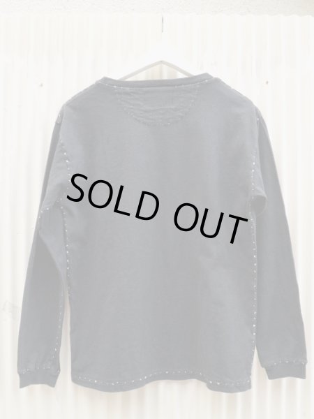 画像2: 【keisuke kanda ケイスケカンダ】手縫いのロンT 月の丸 (2)