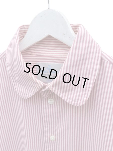 画像3: 【Vivienne Westwood MAN ヴィヴィアンウエストウッド マン】ライカ期 オーブ刺繍ストライプ柄シャツ (3)