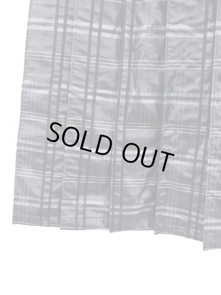 画像4: 【kill remote キルリモート】プリーツチェックロングスカート BLACK (4)