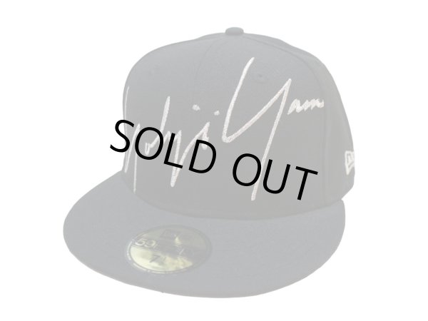 画像1: 【Yohji Yamamoto POUR HOMME × NEW ERA ヨウジヤマモト プールオム × ニューエラ】ロゴ刺繍キャップ 帽子 (1)