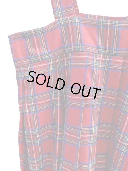 画像4: 【HEIHEI ヘイヘイ】タータンチェック柄吊りスカート (4)