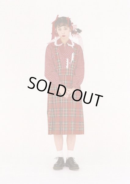 画像7: 【HEIHEI ヘイヘイ】タータンチェック柄吊りスカート (7)