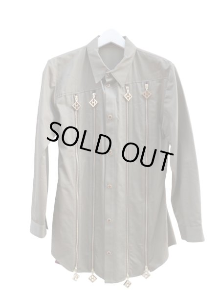 画像2: 【ha za ma ハザマ】21PC 調律シャツ カーキ (2)