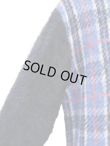 画像3: 【Candy Stripper キャンディーストリッパー】チェック柄切替モヘアニット (3)