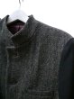 画像3: 【WILDFRAULEIN × Harris Tweed ヴィルドゥホワイレン ハリスツイード】切替デザインスタンドカラージャケット (3)