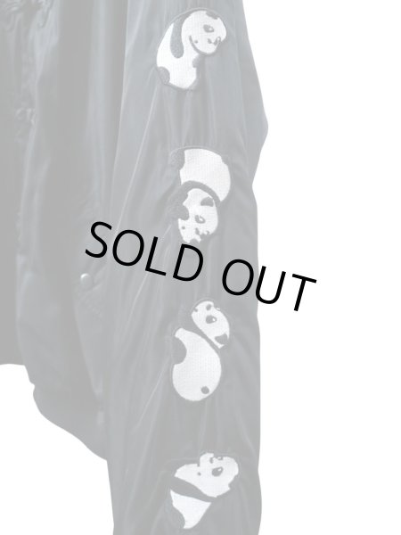 画像4: 【Candy Stripper キャンディストリッパー】TO BE LAZY PANDA MA-1 パンダ刺繍チャイナMA-1ジャケット (4)