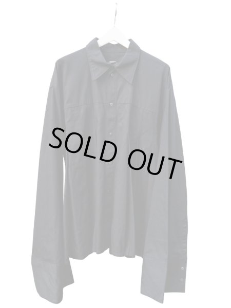 画像2: 【-ES- SHO TAKAHASHI エス ショウタカハシ】プリーツビッグシャツジャケット (2)