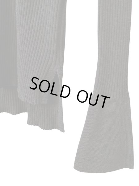 画像4: 【nagonstans ナゴンスタンス】high-neck long sleeves BLACK ハイネックリブニット  ロングスリーブ ブラック (4)