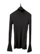 画像1: 【nagonstans ナゴンスタンス】high-neck long sleeves BLACK ハイネックリブニット  ロングスリーブ ブラック (1)