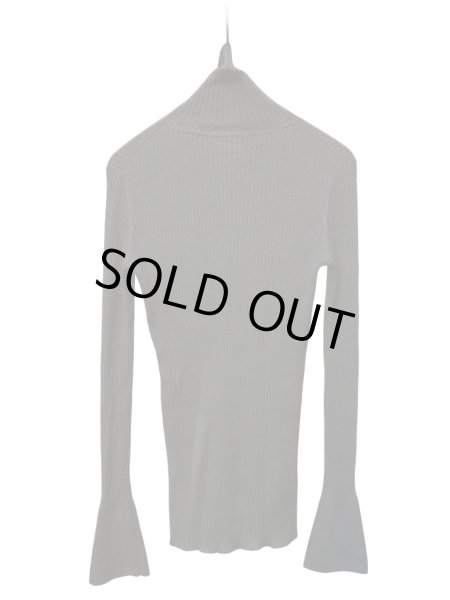 画像2: 【nagonstans ナゴンスタンス】high-neck long sleeves BLACK ハイネックリブニット  ロングスリーブ ブラック (2)