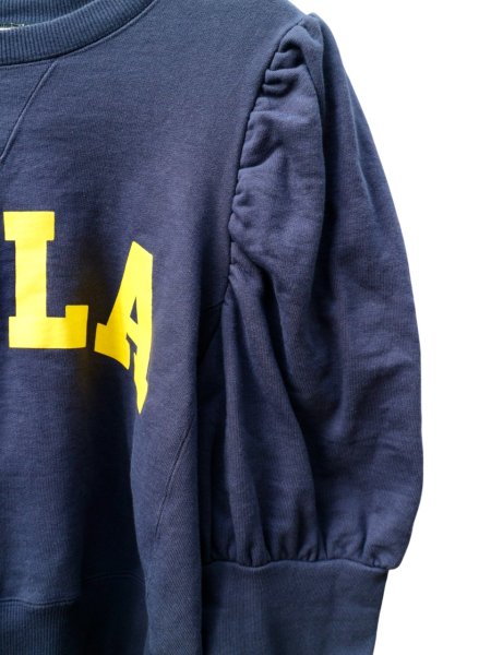 画像3: 【NON TOKYO ノントーキョー】COLLEGE PUFF SWEAT カレッジ パフスリーブスウェット (3)