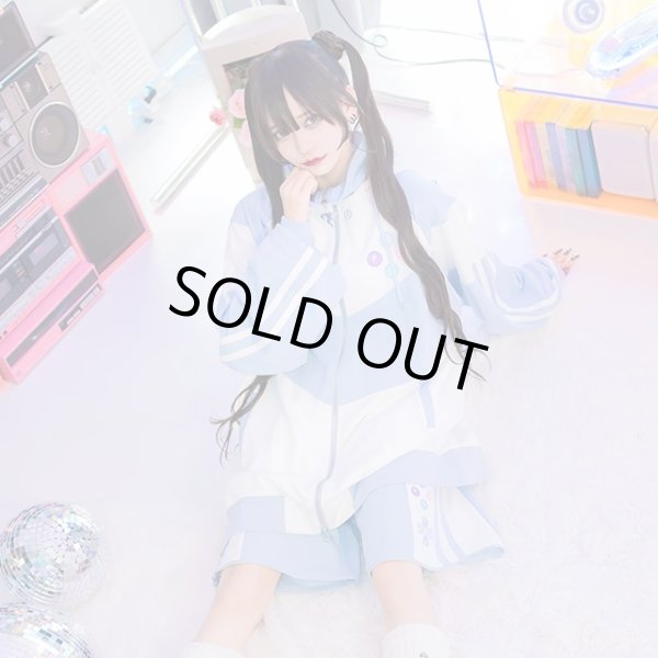 画像10: 【LISTEN FLAVOR リッスンフレーバー】ゲーミング猫耳ジャージパーカー トラックジャケット (10)