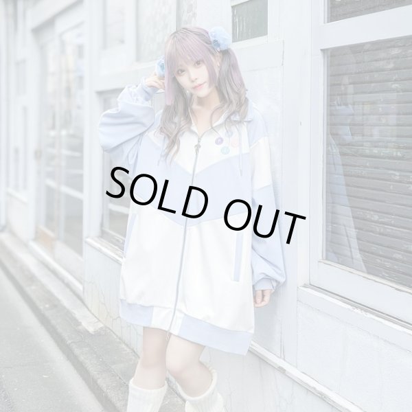 画像11: 【LISTEN FLAVOR リッスンフレーバー】ゲーミング猫耳ジャージパーカー トラックジャケット (11)