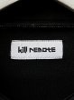 画像8: 【kill remote キルリモート】刺繍ワッペンジャージブルゾン トラックジャケット BLACK × WHITE (8)