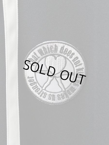 画像4: 【kill remote キルリモート】刺繍ワッペンジャージブルゾン トラックジャケット BLACK × WHITE (4)