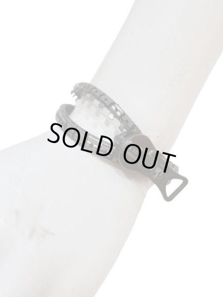 画像5: 【kagari yusuke カガリユウスケ】zip bracelet ジップブレスレット ブラック (5)