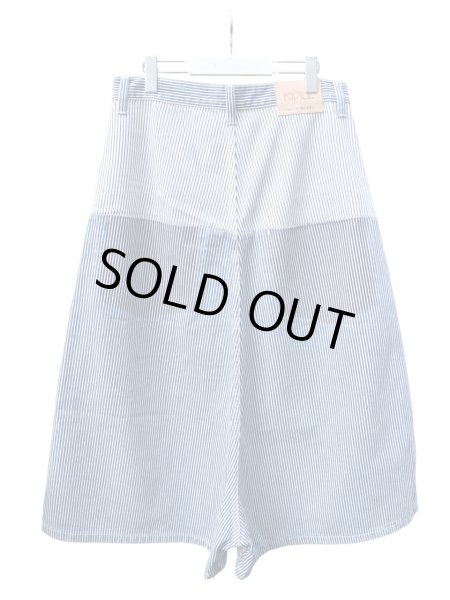 画像2: 【KIDILL キディル】Hakama Denim 2nd Type Hickory Mix 袴デニムパンツ ヒッコリー ストライプ柄  (2)