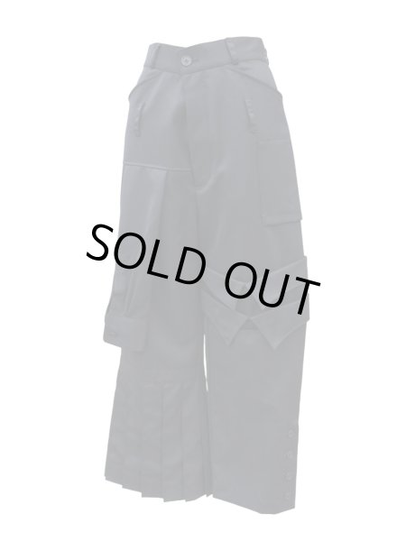 画像7: 【ha za ma ハザマ】定位置を忘れたパンツ BLACK 黒 (7)