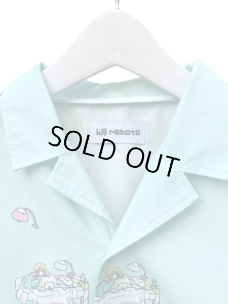 画像4: 【kill remote キルリモート】総柄シャツ グラフィック柄シャツ (4)