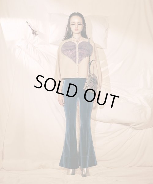 画像9: 【PAMEO POSE パメオポーズ】Lovers Velor Pants ベロアフレアパンツ (9)