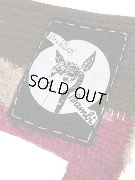画像3: 【KIDILL × rurumu キディル ルルムウ】WHO KILLED BAMBI HAND KNIT BEANIE コラボ バンビ ビーニー ニットキャップ ニット帽 (3)