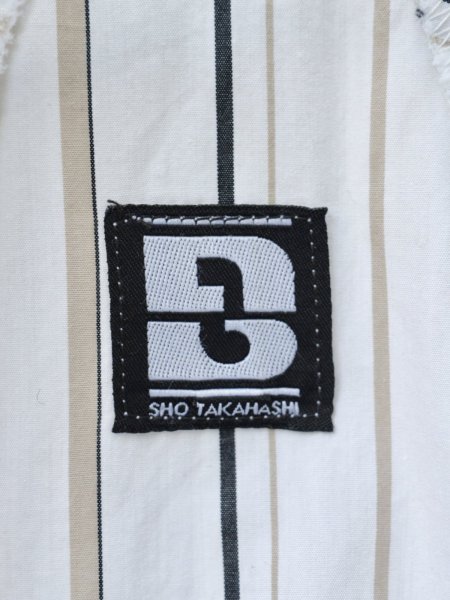 画像5: 【-ES- SHO TAKAHASHI エス ショウタカハシ】ストライプ柄カッティング切替シャツ (5)