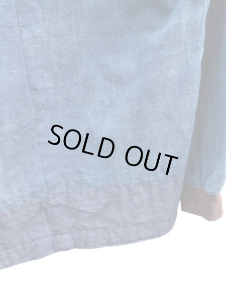 画像6: 【WILDFRAULEIN ヴィルドゥホワイレン】ボロ 襤褸 藍染めプルオーバーシャツ ONE OFF ITEM (6)