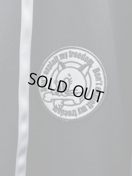 画像3: 【kill remote キルリモート】刺繍ワッペンジャージブルゾン トラックジャケット BLACK  (3)