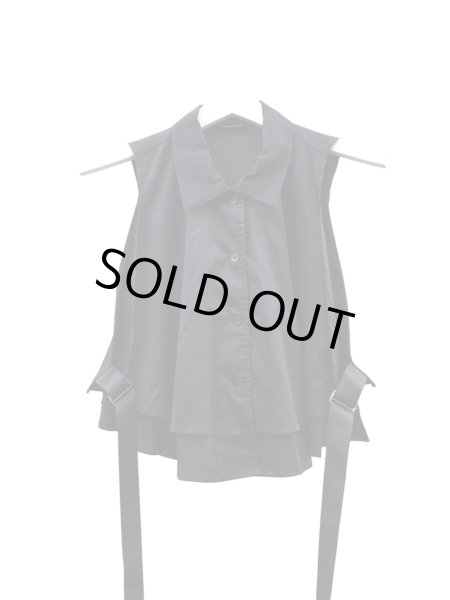 画像6: 【CANDY STRIPPER キャンディストリッパー】レイヤードデザインシャツワンピース (6)