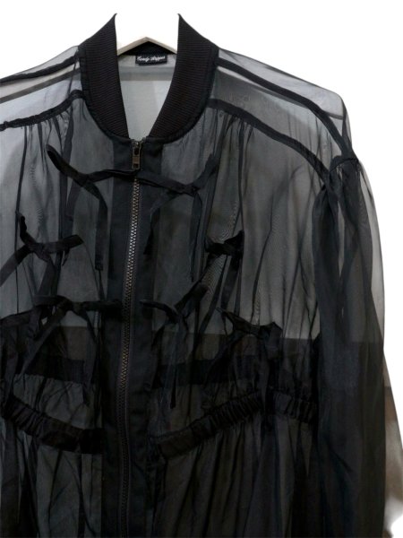 画像3: 【Candy Stripper キャンディストリッパー】RIBBON SHEER ドレス シースルーワンピース (3)