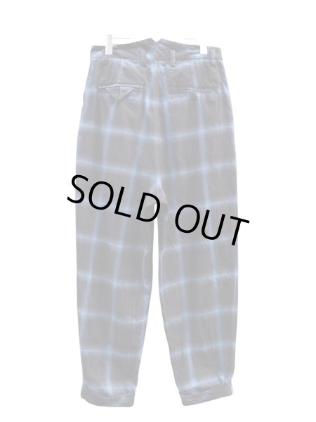 画像2: 【KIDILL キディル】オンブレ シャドーチェック柄 サルエルパンツ (2)