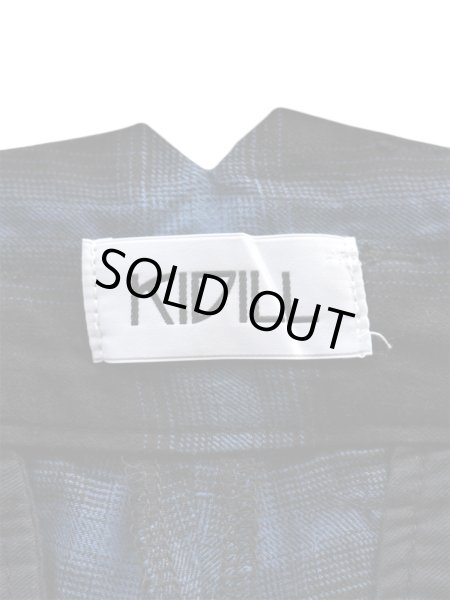 画像5: 【KIDILL キディル】オンブレ シャドーチェック柄 サルエルパンツ (5)