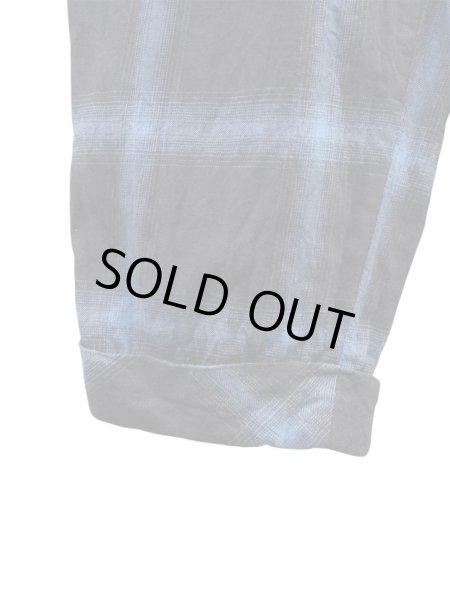 画像4: 【KIDILL キディル】オンブレ シャドーチェック柄 サルエルパンツ (4)