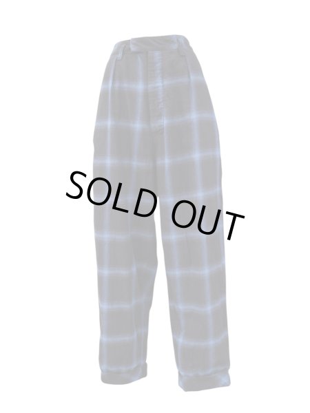 画像6: 【KIDILL キディル】オンブレ シャドーチェック柄 サルエルパンツ (6)