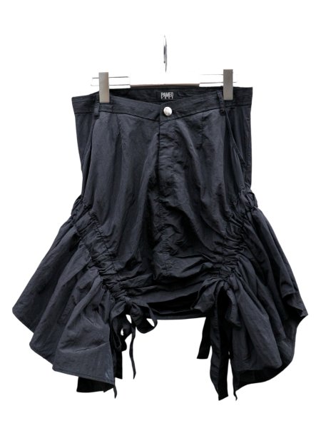 画像1: 【PAMEO POSE パメオポーズ】V Belt Skirt ドローストリングデザインナイロンスカート (1)